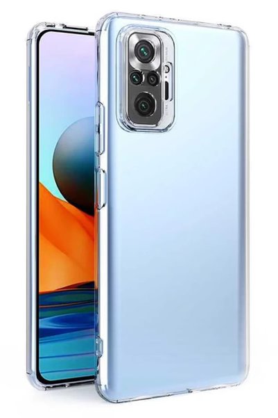 Bezos حافظة متوافقة مع هاتف Xiaomi Redmi Note 10 5G من السيليكون الشفاف الفاخر