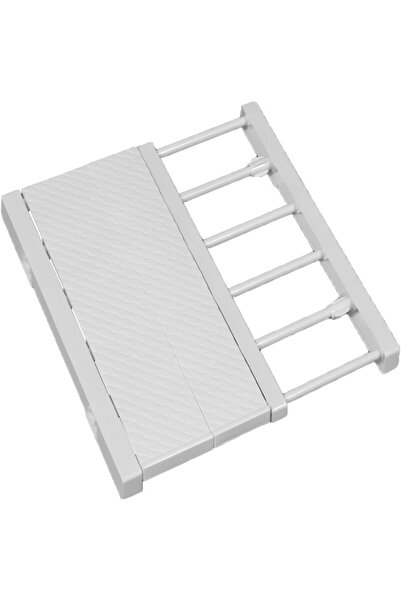 Generic Brand Divizor raft reglabil, organizator dulap, alb, lățime 24 cm, lu...