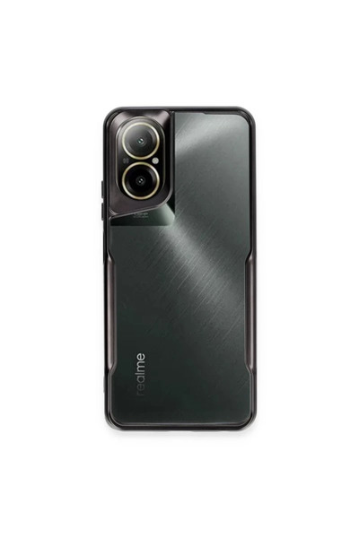 Generic Brand Realme 12 Lite Compatible Case Boyi Silicone Cover - Black