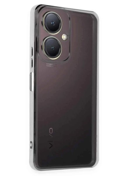 Generic Brand Vivo Y27 Compatible Case with Lens Silicone - Silver