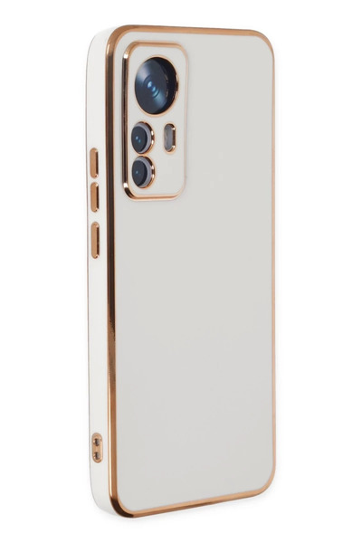 Generic Brand Xiaomi Mi 12t Pro Compatible Case Volet Silicone - White