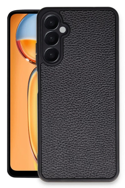 Bezos Samsung Galaxy A26 Compatible Case Aras Leather Cover - Black