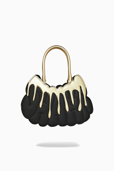 Sprayground Goldheart Shark Drip Saffiano Handbag