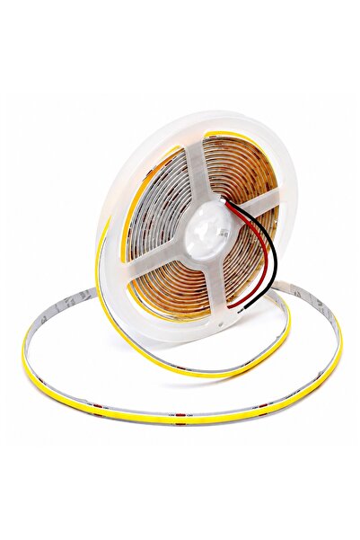 LEDIGANT Bandă LED COB 24V, 320 LED/m, Lumină Albă Neutră, Interior IP20, 8 mm, Rolă 5 metri