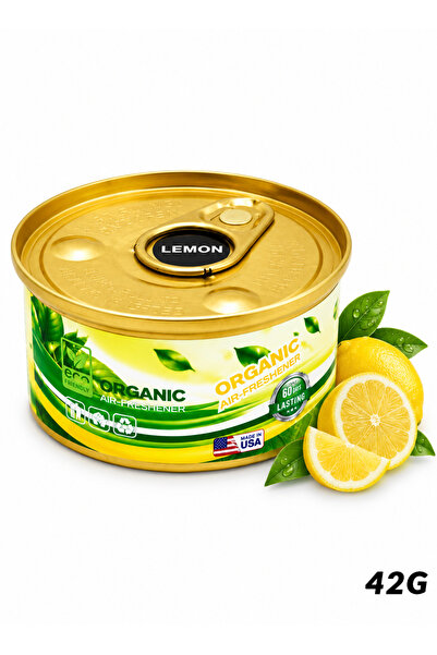 Organic معطر جو بالليمون 42 جرام، مزيل روائح طويل الأمد للسيارة والمنزل والمك...