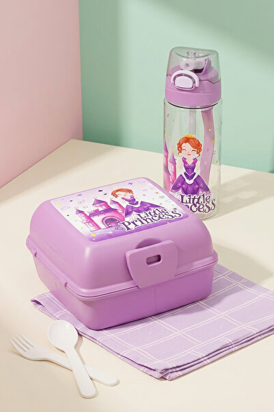 Kitchen Life 2 Piece Schooly Princess Multi-Compartment Children's Nutrition ...