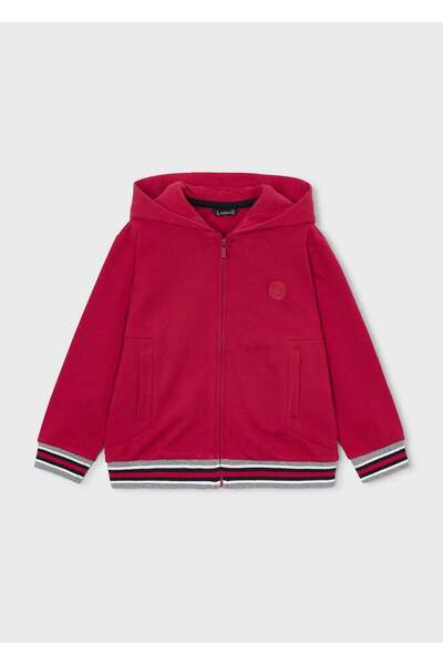 MAYORAL Boy's 2 Bottoms 3 Pockets Hooded Tracksuit Set 4812 Red
