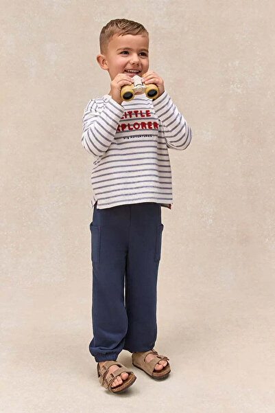THE WHITE COMPANY Organic Cotton Little Explorer Sweatshirt and Sweatpants Se...