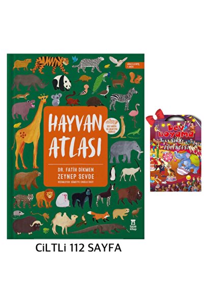 Aba Kitap Hayvan Atlası (Dev Harita ve Çıkartma Hediyeli) - Dr. Fatih Dikmen & Sirk Eğlencesi Dev Boyama Posteri