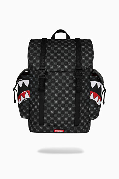 Sprayground حقيبة ظهر شينوبي شاركس إن باريس مونت كارلو XL من الجلد النباتي