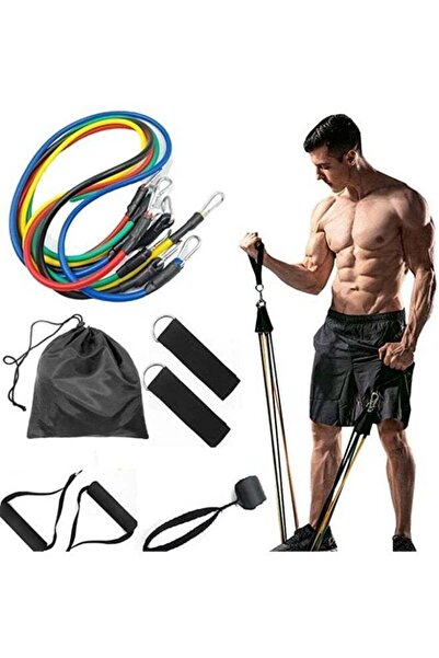 Lifetop Adjustable Resistance Bands Home Gym Exercise Set Create your own hom...