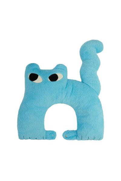 Baby Care Blue Cotton Filled Baby Pillow, 0-12 Months Head and Neck Support