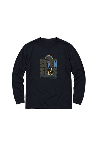 BattalModa Navy Blue Carew Long Sleeve T-Shirt M-L-Xl-2Xl