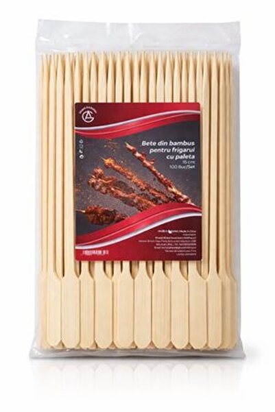 GHAZAL AMBALAJE SET 100 BETE BAMBUS FRIGARUI CU PALETA 15CM