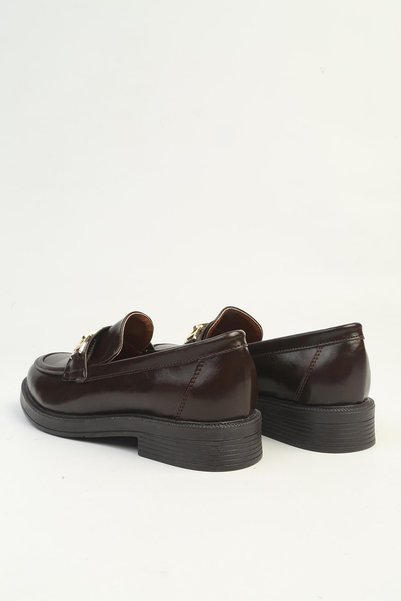 Pierre Cardin Coffee Shiny Women's Loafer Pc-54169