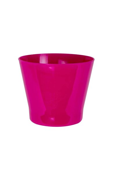 OEM Zinnia plastic pot, fuchsia D 11.5 cm