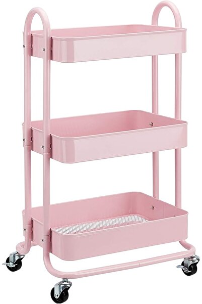 GENERAL Amazon Basics 3-Tier Rolling Kitchen Cart - Charcoal Gray