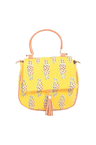 Generic Handcrafted Blue Print Handbag & Crossbody – Bold & Versatile