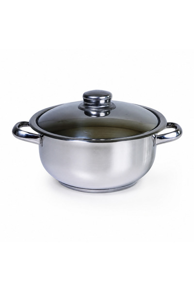 Floria Stainless Steel Pot ZLN 7277 with Triple Encapsulated Bottom - 28 cm, ...