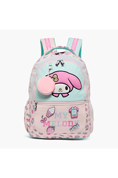 SANRIO My Melody Accent Backpack for Girls 8-13 Years with Padded Shoulder St...