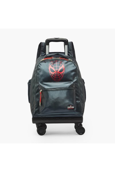 SPIDERMAN Spider-Man Print Trolley Bag for Boys 8-12 Years with Adjustable St...