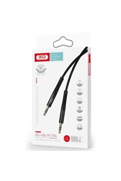 Xo Cablu audio NB-R 175 A, Jack 3.5 mm tată la Jack 3.5 mm tată, 1 m - Negru
