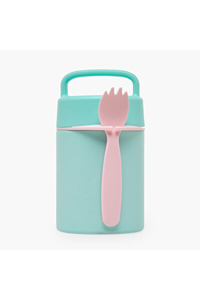 Juniors Solid Lunch Box for Girls with Fork