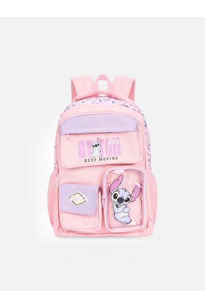 LC Waikiki Σακίδιο πλάτης για κορίτσια με στάμπα Blue Stitch