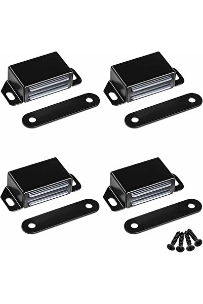 Arabest 4-Pack Magnetic Cabinet Door Latches,Adhesive Drawer Latch for Kitche...
