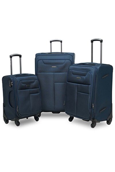 President 3-Piece Expandable Soft-Side Luggage Set - High-Quality Heavy Duty ...