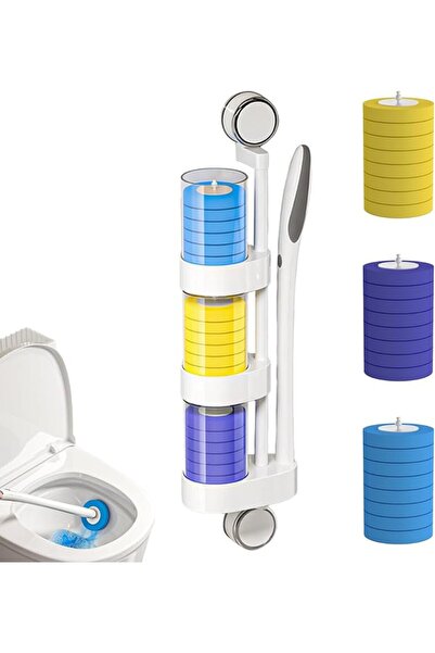GENERAL Disposable Toilet Brush,Toilet Brushes & Holders with 24 Wand Refills...