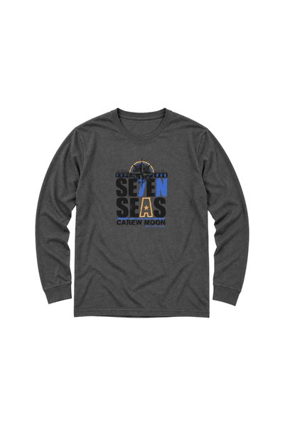 BattalModa Anthracite Carew Long Sleeve T-Shirt M-L-Xl-2Xl