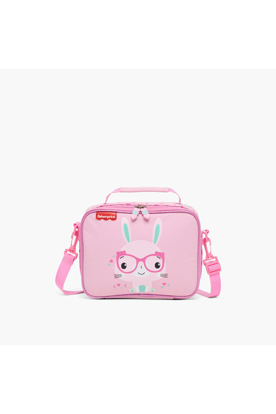 FISHER PRICE Printed Lunch Bag for Girls 3-5 Years with Thermal Insulation