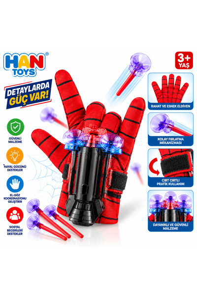 Han toys Super Hero Örümcek Ağ Atıcı Oyuncak Seti