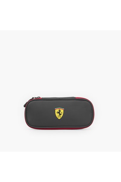 Ferrari Logo Pencil Pouch with Zip Closure
