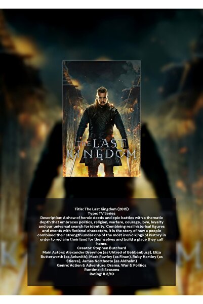 OEM Ινφορματική Αφίσα The Last Kingdom, Επική Ιστορία και Περιπέτειες, Χαρτόν...