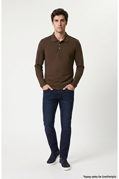 Network Koyu Lacivert Denim Pantolon