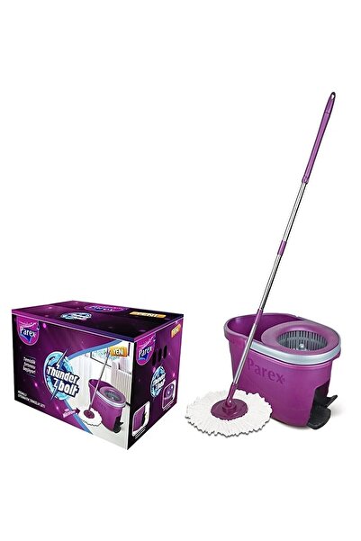OEM Parex Thunder Bolt rotary mop + handle + bucket + pedal with wringing sys...