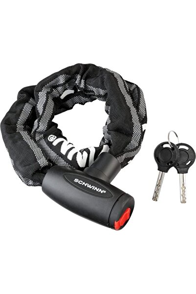 Schwinn Csepel Schwinn Reflective Chain Key Lock for Bike, 3 feet x 8mm Anti ...