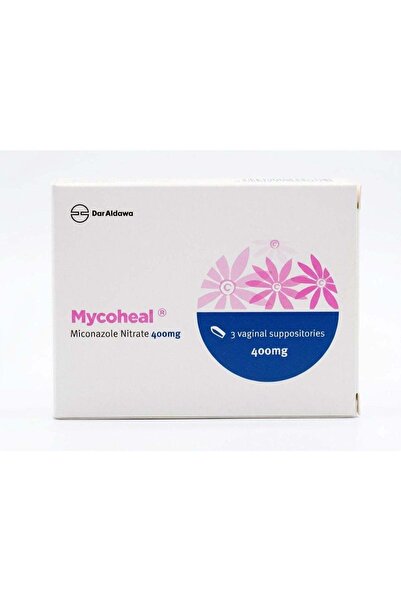 Dar Al Dawa DAR ALDAWA Mycoheal 400mg 3 Vaginal Suppositories