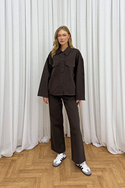 Melike Tatar Bağlamalı Denim Takım 86-0275