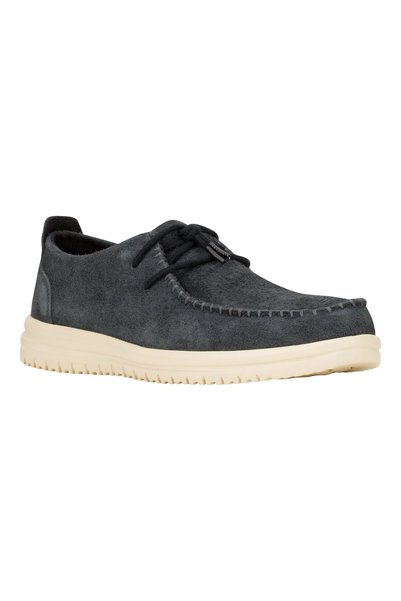 HEY DUDE Solid Round Toe Lace-Up Men's Slip-On Shoes