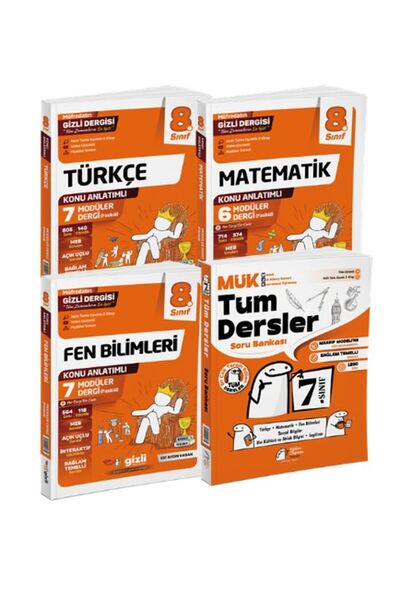 Key Kaliteli Eğitim Yayınları 8.sınıf SET Gizli Yayınları