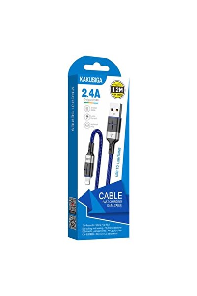 KAKU Кабел за данни и зареждане KSC-696, USB-A към Lightning, 18 W, 2.4 A, 1....