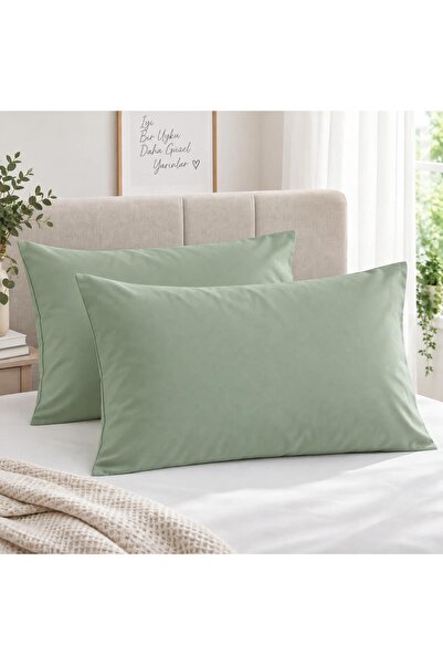 Seralay Home Mint Renk Fermuarlı 2 li Yastık kılıfı
