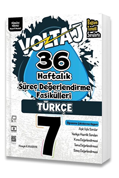 Berkay Yayıncılık 7.SINIF VOLTAJ TÜRKÇE 36 HAFTALIK SÜREÇ DEĞERLENDİRME FASİK...