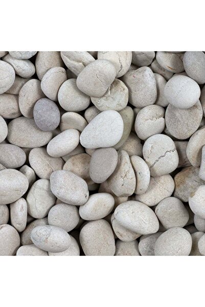Generic Manara 10 Kg-Stoneworks Beige Matte Pebble Stone - 30-50MM