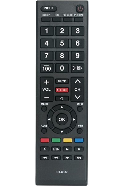 GENERAL PERFASCIN CT-8037 Replaced Remote Control Applicable for Toshiba TV 4...