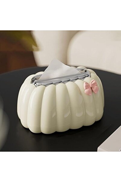 Yelajoy ALMEKAQUZ Tissue Box Cover Decorative Pumpkin Shape Ornaments Home Ca...