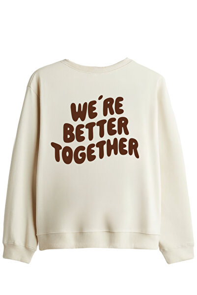 BetterThanCo Better Together Printed Crew Neck Sweatshirt